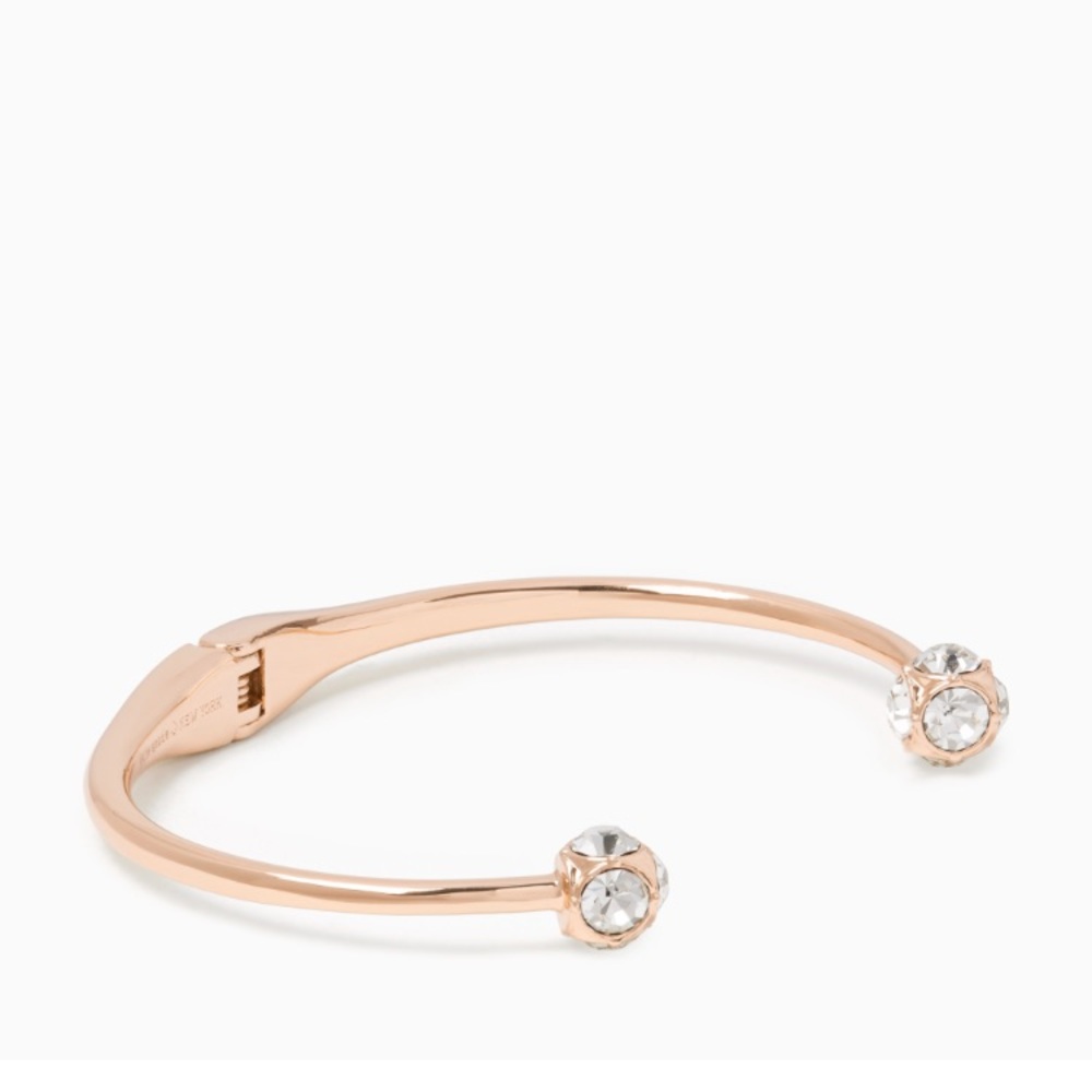 Kate Spade rose gold hinge bangle bracelet - Picture 2 of 5